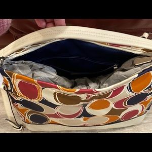 Coach canvas and leather hobo! NWT!